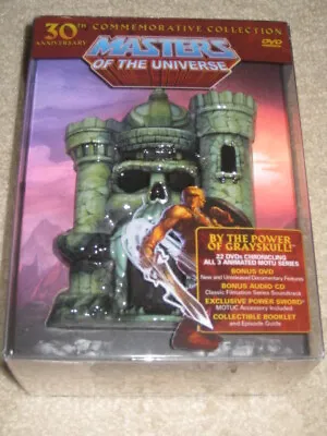 Masters Of The Universe DVD 30th Anniversary 22 DVDs/CD/Power Sword/Booklet Ect • $500