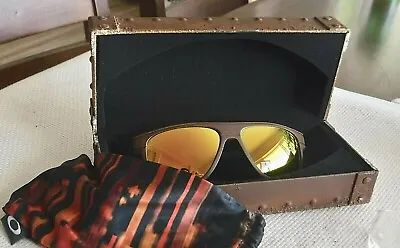 Oakley Rust Decay Breadbox 9199-13 Sunglasses With Polarized Fire Lens • $364.50