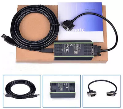 $32.98 • Buy PLC Cable For Siemens S7 200/300/400 Adapter 6ES7 972-0CB20-0XA0 USB-MPI+ PC