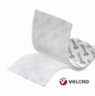 VELCRO® Brand 2” X 10 (Inch) Industrial Strength Heavy Duty Stick-On Strip-White • $10.49