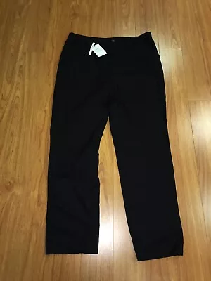 $35 • Buy NWT ASOS Cotton Black Pants Size UK 16 Tall