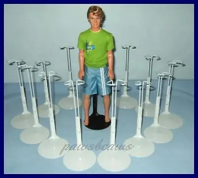 12 New WHITE Kaiser 2101 Doll Stands For KEN 12  G.I. Joe Action Figures • $40.99