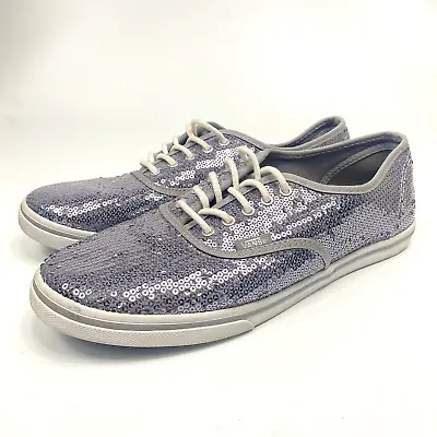 Sequin VANS Women's Size 9 Shoes Silver Shiny TB4R Authentic Lo Pro • $19.99