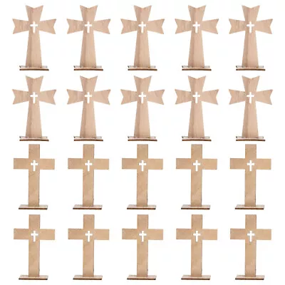 Rustic Wooden Crosses - Perfect For Home Decor (20pcs) • $10.25