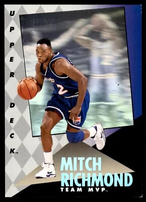 1993-94 Basketball Card Mitch Richmond Sacramento Kings #23 • $1.99