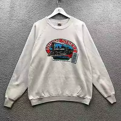 Vintage 80s 90s Union Street Station Traverse City Michigan Sweatshirt Men's XXL • $14.99