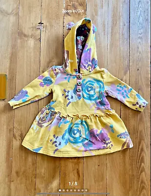 Matilda Jane Tiny Living Sweatshirt Dress 6-12 Mos EUC • $26