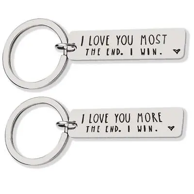 I Love You More The End I Win Keyring MOTHERS DAY Couples GIFT For MUM • £3.19