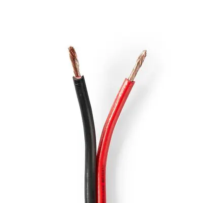 25m Red & Black 2.5mm Loud Speaker Cable Wire Ideal For Car Audio & Home HiFi • £24.92