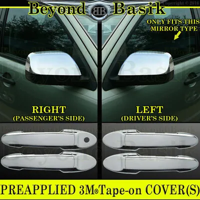 For 2008-2011 2012 Ford Escape 4dr CHROME Door Handle COVERS No Psgr KH+Mirrors • $33.26