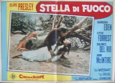 FLAMING STAR ELVIS PRESLEY Italian Fotobusta Movie Poster 1 1960 VERY RARE • $100