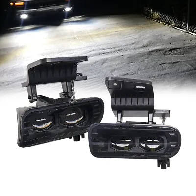 Pair LED Fog Lights Bumper Driving 880 Lamps For Chevy Silverado 1500/2500 99-02 • $51.29