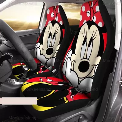 Cute Minnie Mouse Car Seat Covers Minnie Front Seat Covers (Set Of 2) • $49