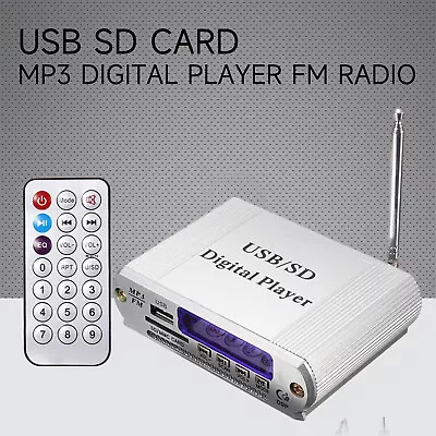USB SD Card MP3 Digital Player FM Radio Remote Control LED Display Headphone NNv • $16.99