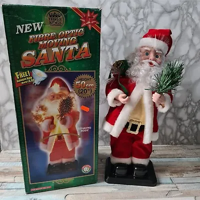 £34.99 • Buy Three Kings Vintage Fibre Optic Father Christmas / Santa 20  Boxed Working