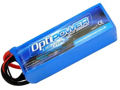 Optipower Ultra 50C Lipo Cell Battery 1800mAh 6S • £70.99