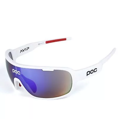 POC Polarized Sports Cycling Sunglasses Bike Glasses Riding Goggles With 5 Lens • $31.99