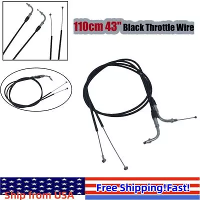 110CM/43'' Motorcycle Throttle Cable Line Wire For Harley Sportster XL 1200 883 • $16.39