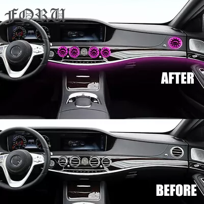 64 Color For Mercedes S-class S550/S500/S63 W222 Interior Ambient Light Air Vent • $289