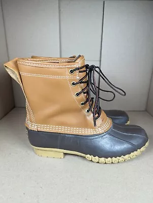 VTG L.L. Bean Duck Boots Women's 8 Gore-Tex Insulated Made In Maine Leather EUC • $27.97