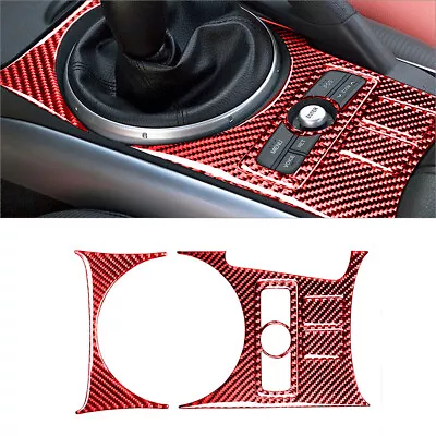 5Pcs Red Carbon Fiber Interior Gear Shift Frame Cover Trim For Mazda RX-8 • $34.31