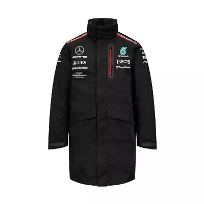 Mercedes AMG Petronas F1 Team Replica Rain Jacket Black 2023 • $129.31