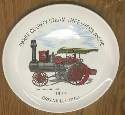 Gaar Scott1910 Steam Tractor Plate 1977 Greenville Ohio Darke County Richmond In • $10