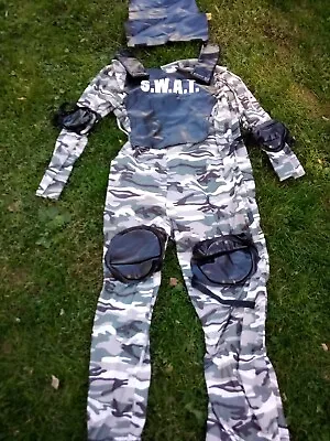 SWAT Army Camouflage Adult Nine Piece One Size Costume • $30