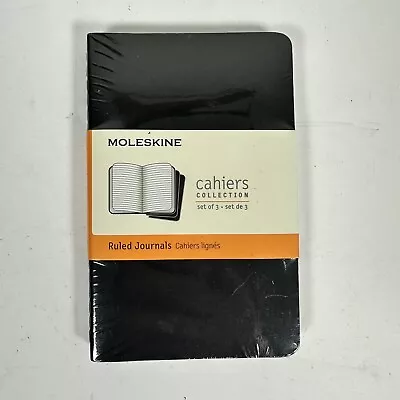 Lot Of 3 Moleskine Cahier Journal Soft Cover Pocket 3.5 X 5.5 RuledLined 64 Pgs • $9.99