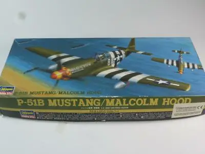 HASEGAWA 1/72 Scale Model Aircraft Kit NA P-51B Mustang 'Malcolm Hood' SEALED • £21.99
