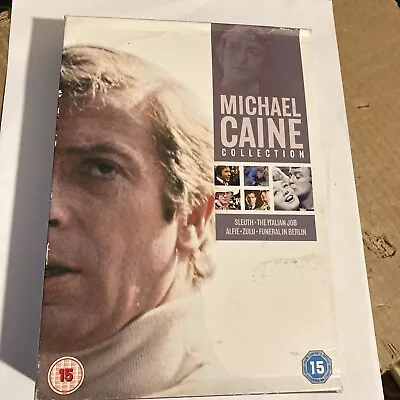 Michael Caine Collection 5 Movie DVD Box Set DISCS LIKE NEW EAD2 480G • £14.99