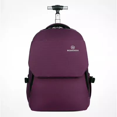 Rolling Backpack Wheeled Backpack Business Travel Backpack Carry On Luggage Bag • $115.56