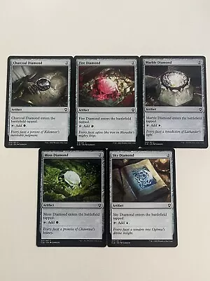 MTG Diamond Mana Rock Lot: Charcoal/Fire/Marble/Moss/Sky Baldur's Gate NM-Mint • $3.99