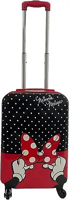 Minnie Mouse Hardside Spinner Luggage For Kids - 21  Suitcase Travel Trolley • £114.74