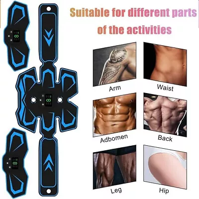 EMS Abdominal Muscle Toning Trainer ABS Stimulator Toner Tactical Belly Shaper • $22.39