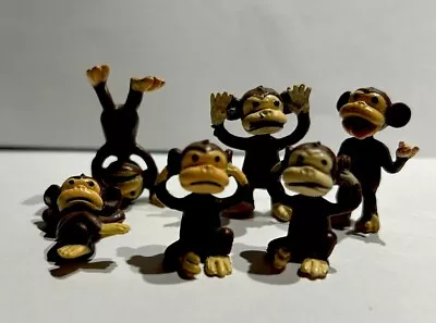Vintage Gumball Charm Vending Machine Prize Toy Monkey’s 6 Figures • $9.50