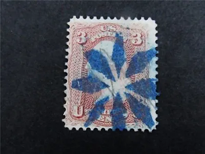 $2.25 • Buy Nystamps US Stamp # 65 Used Bold Blue Fancy Cancel Paid $80  M17x3504