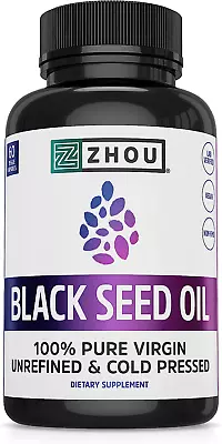 Black Seed Oil Capsules - 100% Virgin Cold Pressed SOURCE Of Omega 3 6 9 - Nige • $50.62