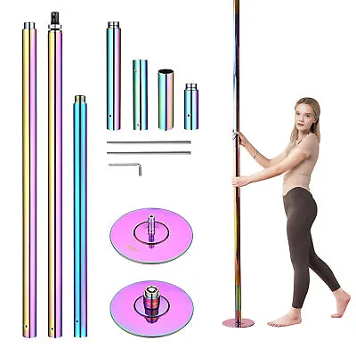 $195.89 • Buy 11 FT Spinning Static Dancing Pole Kit With Extensions Fitness Dance Exercise