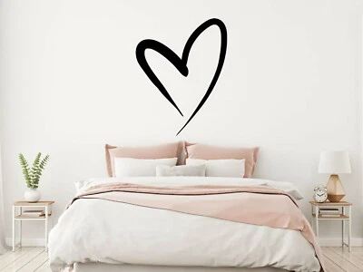 £2.49 • Buy Wall Art Stickers Heart Love Window Decal Room Bedroom Shop Drawing Vinyl Home