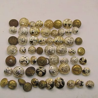 59 X British Military Buttons Different Sizes & Regiments - As Shown Lot 5 • £24.99