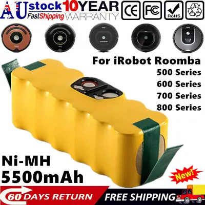 5500mAh 14.4V Ni-MH Battery For IRobot Roomba 500 600 700 800 Series 650 780 880 • $27.99