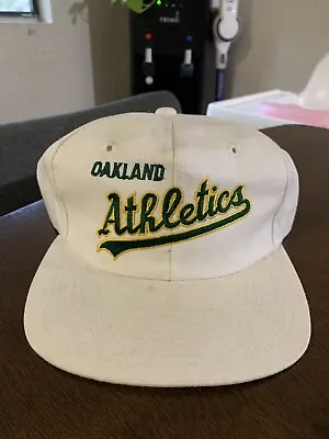 Vintage Oakland Athletics A’s Official MLB Script Snapback Hat Cap • $30