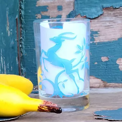 Vintage Federal Glass Blue Gazelle 6-oz Juice Glass • $11