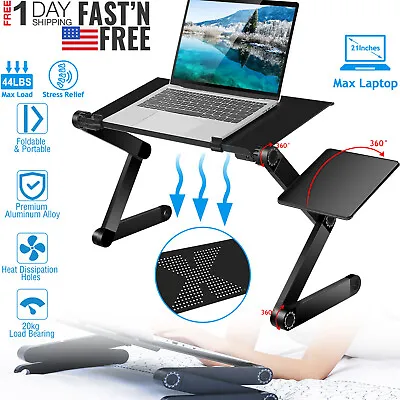 Portable Laptop Desk Foldable Lap Bed Tray Adjustable Table Stand Notebook Desk • $27.99