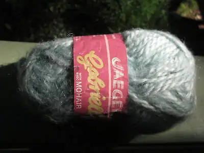 JAEGER And CHAT BOTTE YARN LOT Of 2 SKEINS FRANCE CANADA VINTAGE Blue And Gray • $12