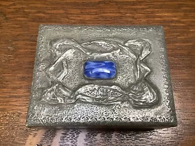 £40 • Buy Arts And Crafts Pewter Ruskin Style Cabochon Box