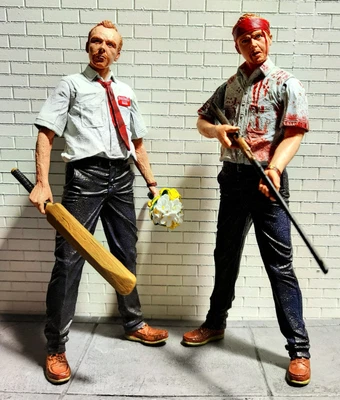£70 • Buy Shaun Of The Dead Movie 7  Figures. Winchester Romero Zombie Undead Neca