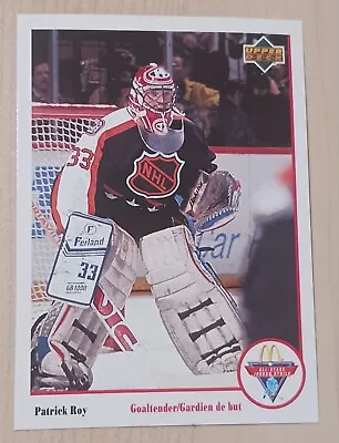 1991-92 Upper Deck McDonald’s Hockey -  PATRICK ROY All-Stars #Mc-8 • $0.72