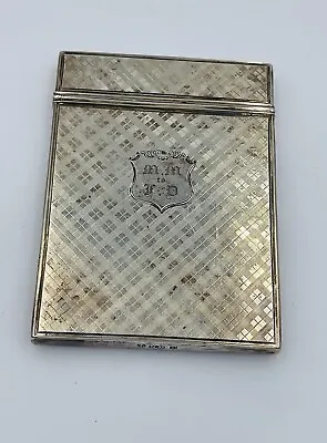Nathaniel Mills Antique English Sterling Silver Card Case • £357.98
